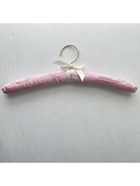 Jacqueline Ferrar Lace Clothing Hanger Padded Pink Bridal Wedding Dress Lingerie